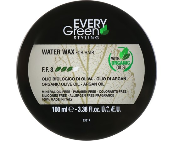 Воск для укладки на водной основе Dikson Every Green Water Wax, 100 ml