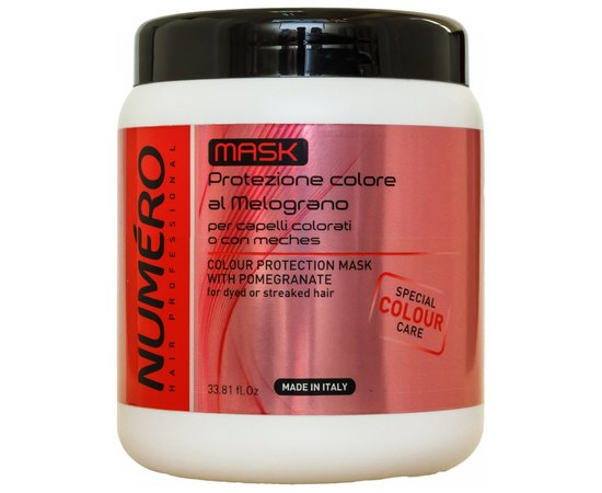 Маска для защиты цвета волос с экстрактом граната Brelil Numero Colour Protection.