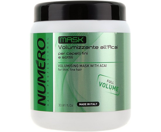 Маска для придания объема с экстрактом асаи Brelil Numero  Mask.