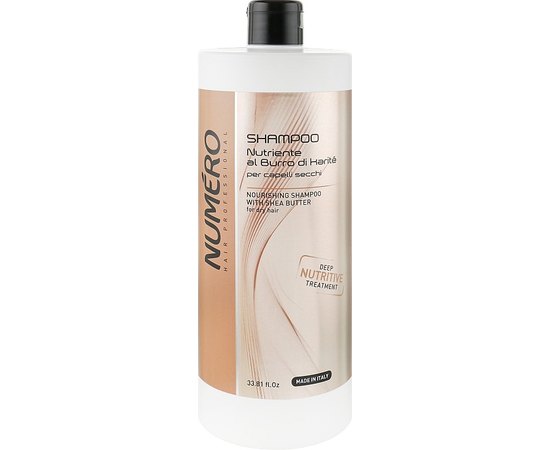 Шампунь питательный с маслом карите Brelil Numero Deep Nutritive Shampoo.