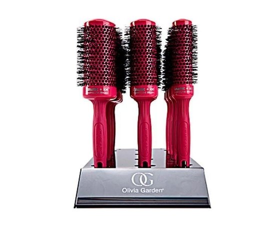 Брашинг для волос Olivia Garden Ceramic+ion Thermal Brush Pink, изображение 5