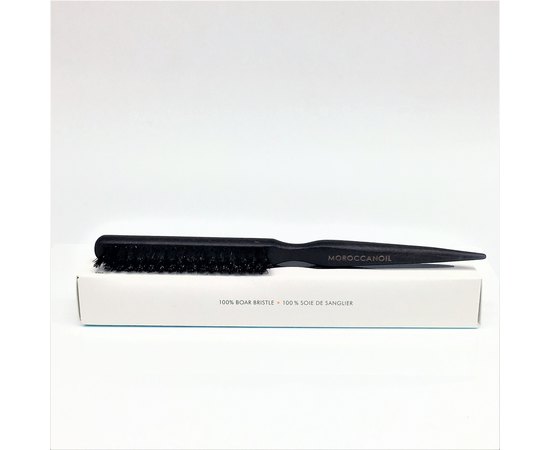Деревянная щетка для начеса MoroccanOil Boar Bristle Teasing Brush, изображение 6