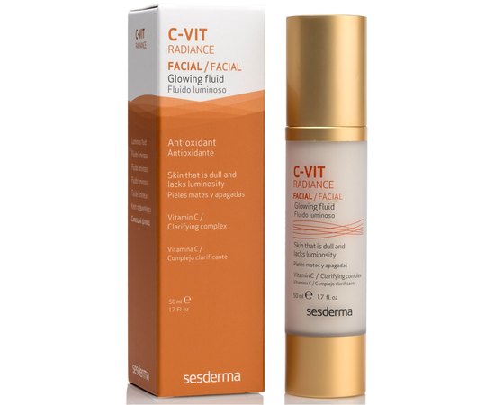 Крем для лица Сияющий флюид Sesderma C-Vit Radiance! Glowing Fluid, 50 ml, изображение 3