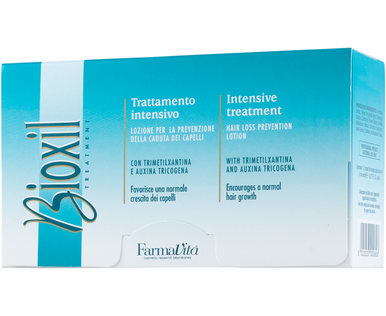 Лосьон в ампулах против выпадения волос Farmavita Bioxil.