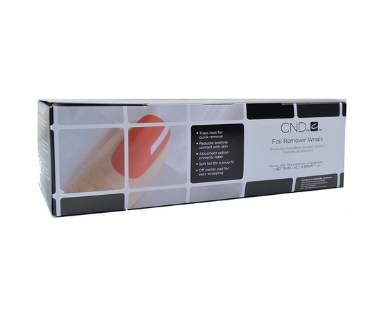 Обвертывающие спонжи для снятия гель-лака CND Shellac Remover Wrap Pack, изображение 2