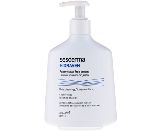 Пенящийся гель для умывания лица и тела Sesderma Hidraven Foamy Soapless Cream, 300 ml