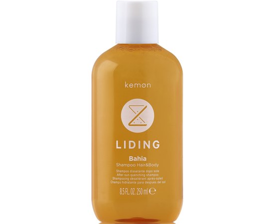Kemon Liding Bahia Shampoo Hair & Body Шампунь для волосся і тіла після перебування на сонці, 250 мл, фото 