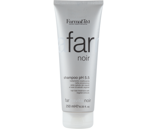 Шампунь проти випадіння волосся для чоловіків Farmavita Noir Shampoo, 250 ml, фото 