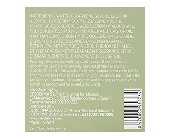 Sesderma Mandelac Serum (Ampoules) Сироватка з мигдальною кислотою, 5 шт х 2 мл, фото _ab__is.image_number.default