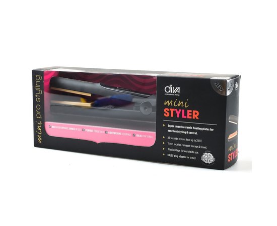 Diva pro styler rubberised Міні-випрямляч для волосся випрямляч для волосся, фото _ab__is.image_number.default
