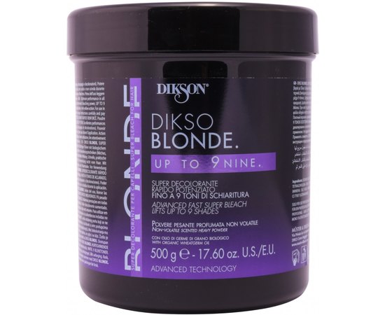 Порошок посилений для освітлення волосся Dikson Dikso Blonde Bleaching Powder Up To 9, 500 g, фото 