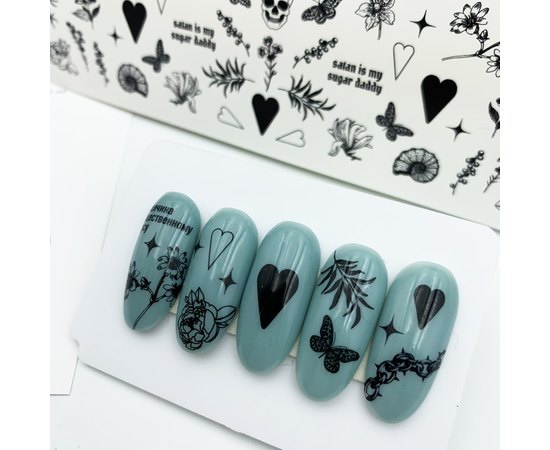 Слайдеры by provocative nails - Black & White [Black], изображение 2