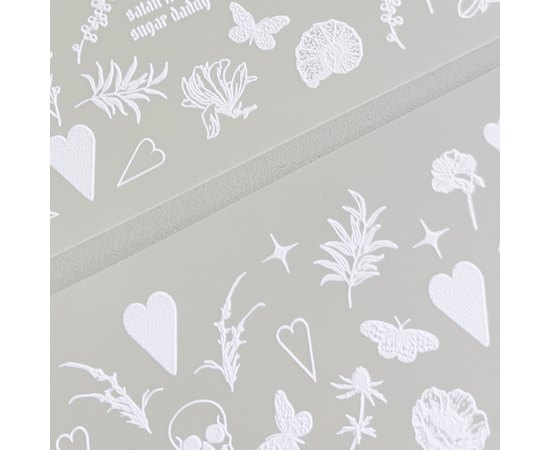 Слайдеры by provocative nails - Black & White [White], изображение 2