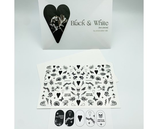 Слайдеры by provocative nails Black & White [two pieces], изображение 2