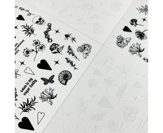 Слайдеры by provocative nails Black & White [two pieces], изображение 3