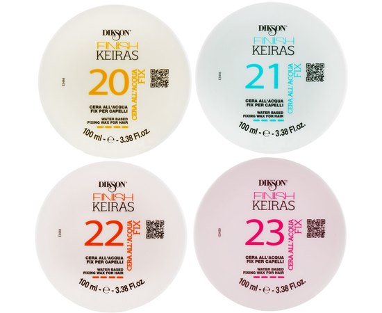 Воск на основе ароматизированной воды Dikson Finish Keiras Water Based Fixing Wax For Hair, 100 ml, изображение 2
