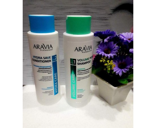 Бальзам-кондиціонер зволожуючий для відновлення сухихого зневодненого волосся Aravia Professional Hydra Save Conditioner, фото _ab__is.image_number.default