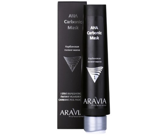 Карбонова пілінг-маска Aravia Professional AHA Carbonic Mask, 100 ml, фото 