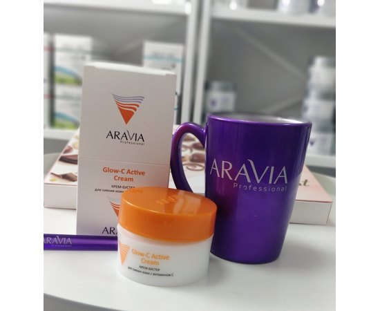 Крем-бустер для сяйва шкіри з вітаміном С Aravia Professional Glow-C Active Cream, 50 ml, фото _ab__is.image_number.default