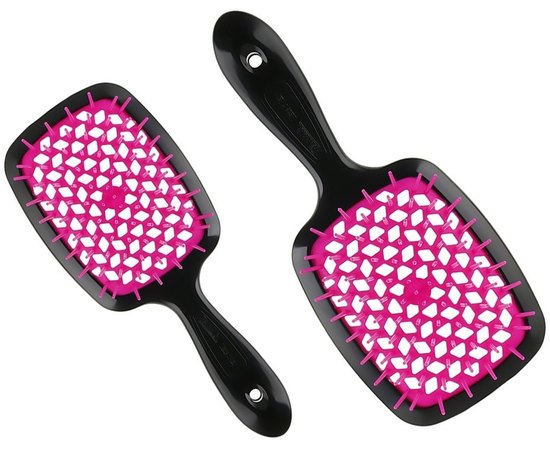 Гребінець для волосся кольорова лінія Janeke Color Line Hairbrush Small With Soft Moulded Tips, фото 