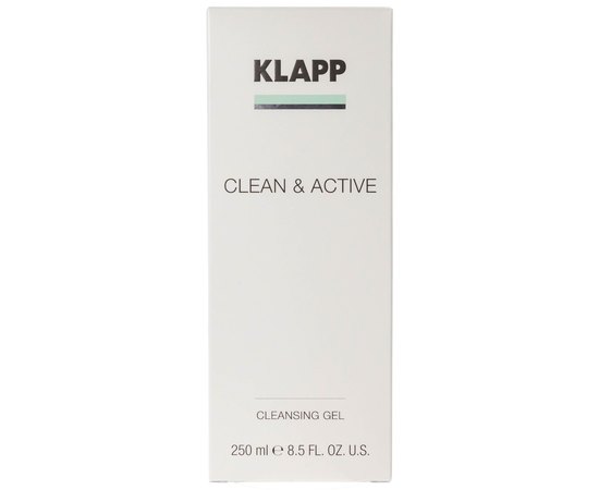 Klapp Clean & Active Cleansing Gel  Очищуючий гель для вмивання для жирної та комбінованої шкіри, 250 мл, фото _ab__is.image_number.default