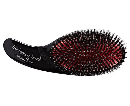 Щетка массажная с натуральной щетиной Olivia Garden The Kidney Brush 100% Boar, изображение 3