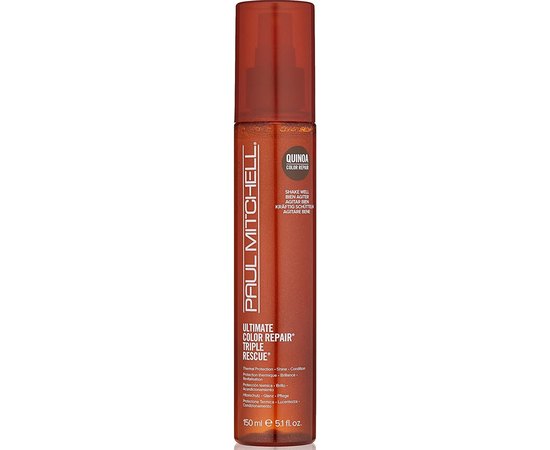 Двухфазный спрей термозащитный для волос Paul Mitchell Ultimate Color Repair Triple Rescue, изображение 2