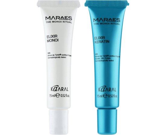 Эликсир для волос Kaaral Maraes Color Nourishing Doppio Elixir, 2х15 мл, изображение 2