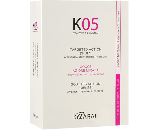 Капли против выпадения волос направленного действия Kaaral K05 Hair Loss Serum, 50 ml, изображение 3