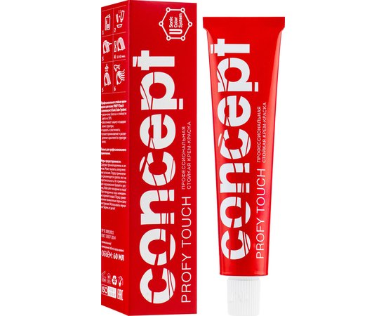 Крем-краска для волос Concept Professionals Profy Touch 10.37 очень светлый песочный блондин, 60 ml, изображение 2