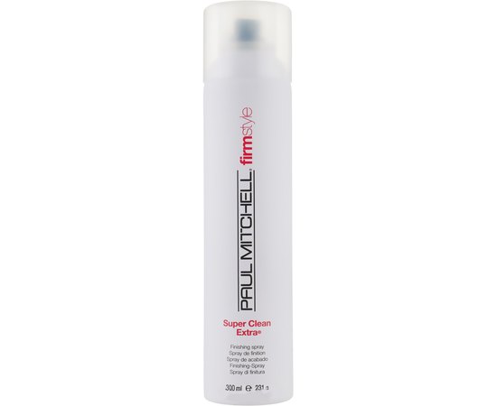 Лак сильной фиксации Paul Mitchell Super Clean Extra, 300 ml, изображение 3