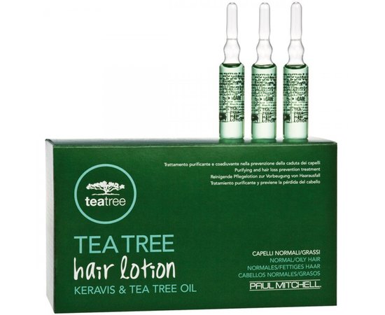 Лосьон от выпадения волос с экстрактом чайного дерева Paul Mitchell Tea Tree Hair Lotion Keravis and Tea Tree Oil, 12x6 ml, изображение 3