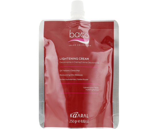 Обесцвечивающий крем для волос Kaaral Blonde Elevation Lightening Cream, 250 ml, изображение 4