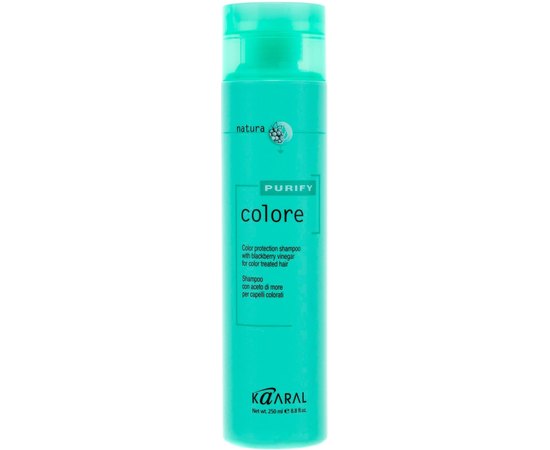 Шампунь для волос Защита цвета с ежевичным уксусом Kaaral Purify Color Shampoo, 250 ml