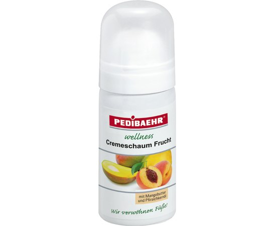 Фруктовая крем-пенка для ног с маслом манго и персиковым маслом