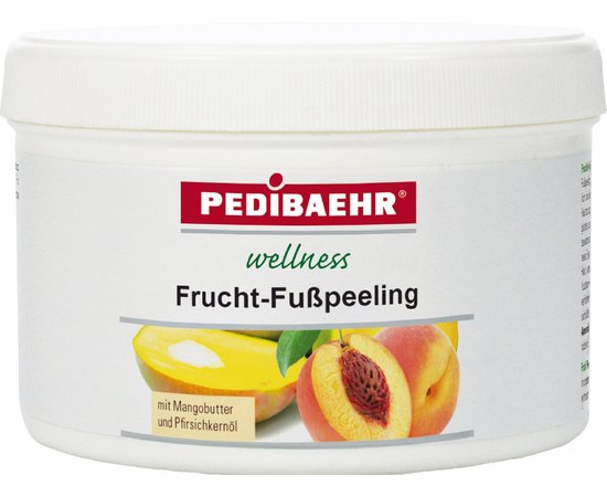 Фруктовый скраб для ног с маслом манго и персиковым маслом PediBaehr Frucht-Fupeeling
