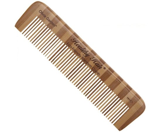Гребень для волос бамбуковый Olivia Garden Healthy Hair comb 1