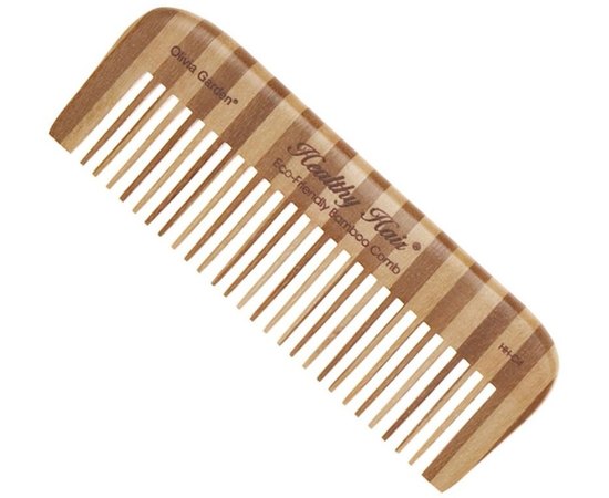 Olivia Garden Healthy Hair comb 4 Гребінь бамбуковий, фото 