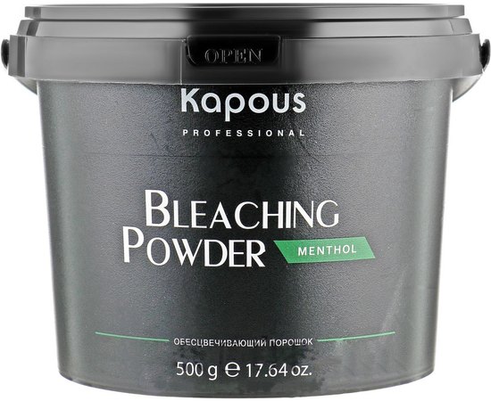 Осветляющая пудра для волос Ментол Kapous Professional Bleaching Powder Menthol, 500 g