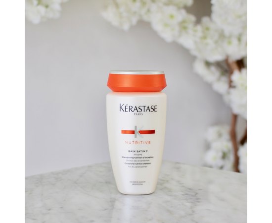 Питательный шампунь для сухих и чувствительных волос Kerastase Nutritive Bain Satin 2 Shampoo, 250 ml, изображение 5