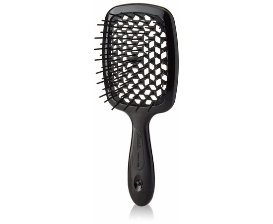 Расческа для волос карбоновая Janeke Carbon Fiber Pneumatic Brush, изображение 3