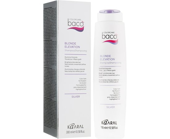 Шампунь для осветленных волос Kaaral Blonde Elevation Yellow Out Shampoo, изображение 4