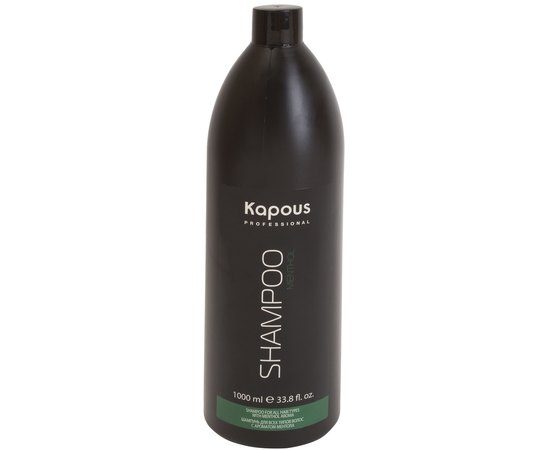 Kapous Professional Menthol Shampoo Шампунь для всіх типів волосся з ароматом ментолу, 1000 мл, фото 