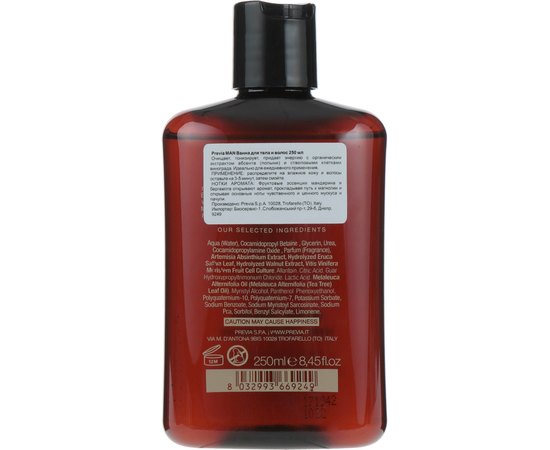 Ванна для тела и волос Previa Man.