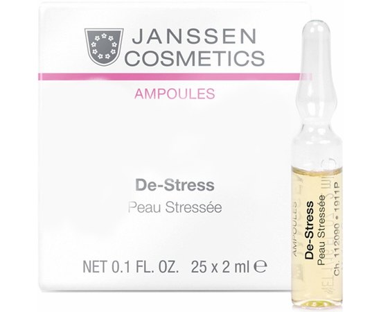 Janssen Cosmeceutical De-Stress Антистрес (для чутливої шкіри), 25 амп х 2 мл, фото 