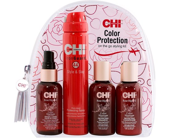 Дорожный набор для волос CHI Rose Hip Oil Travel Kit, изображение 6