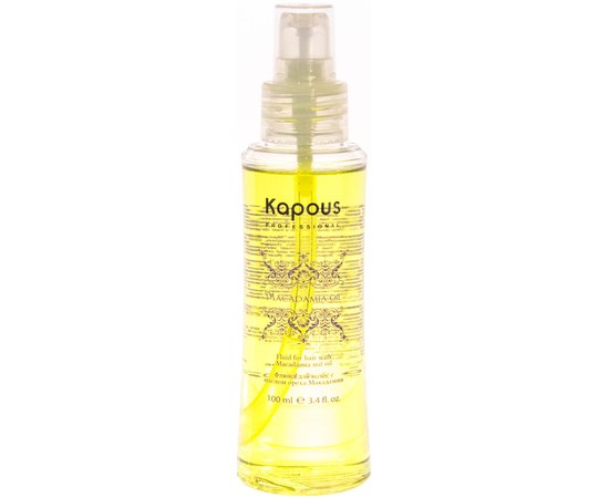 Kapous Professional Macadamia Oil Флюїд для волосся з маслом горіха макадамії, 100 мл, фото 