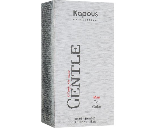 Kapous Professional «Gentlemen» - Гель-фарба для волосся для чоловіків без амонію, 40мл + 40мл, фото 