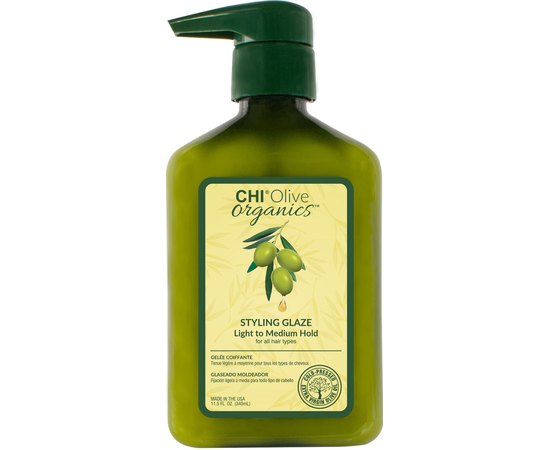 CHI Olive Organics Styling Glaze Глазур для укладання волосся, 340 мл, фото 
