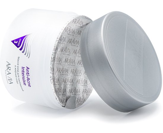 Маска-уход для проблемной и жирной кожи Aravia Professional Anti-Acne Intensive, 150 ml, изображение 3